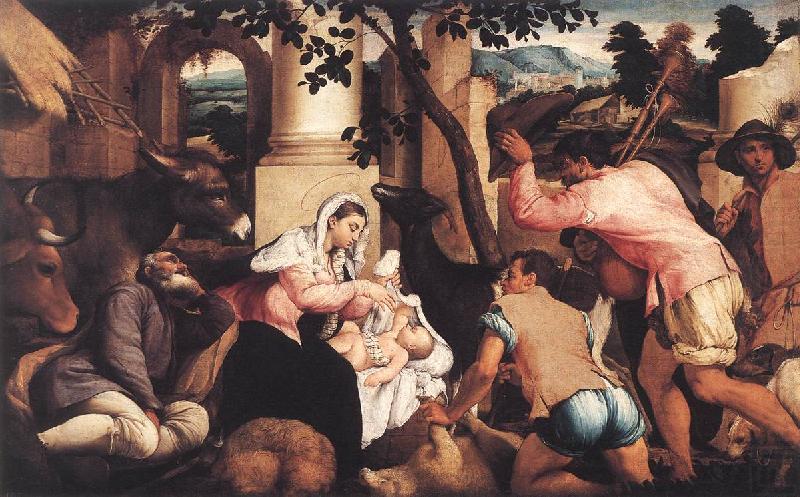 BASSANO, Jacopo Adoration of the Shepherds ss china oil painting image